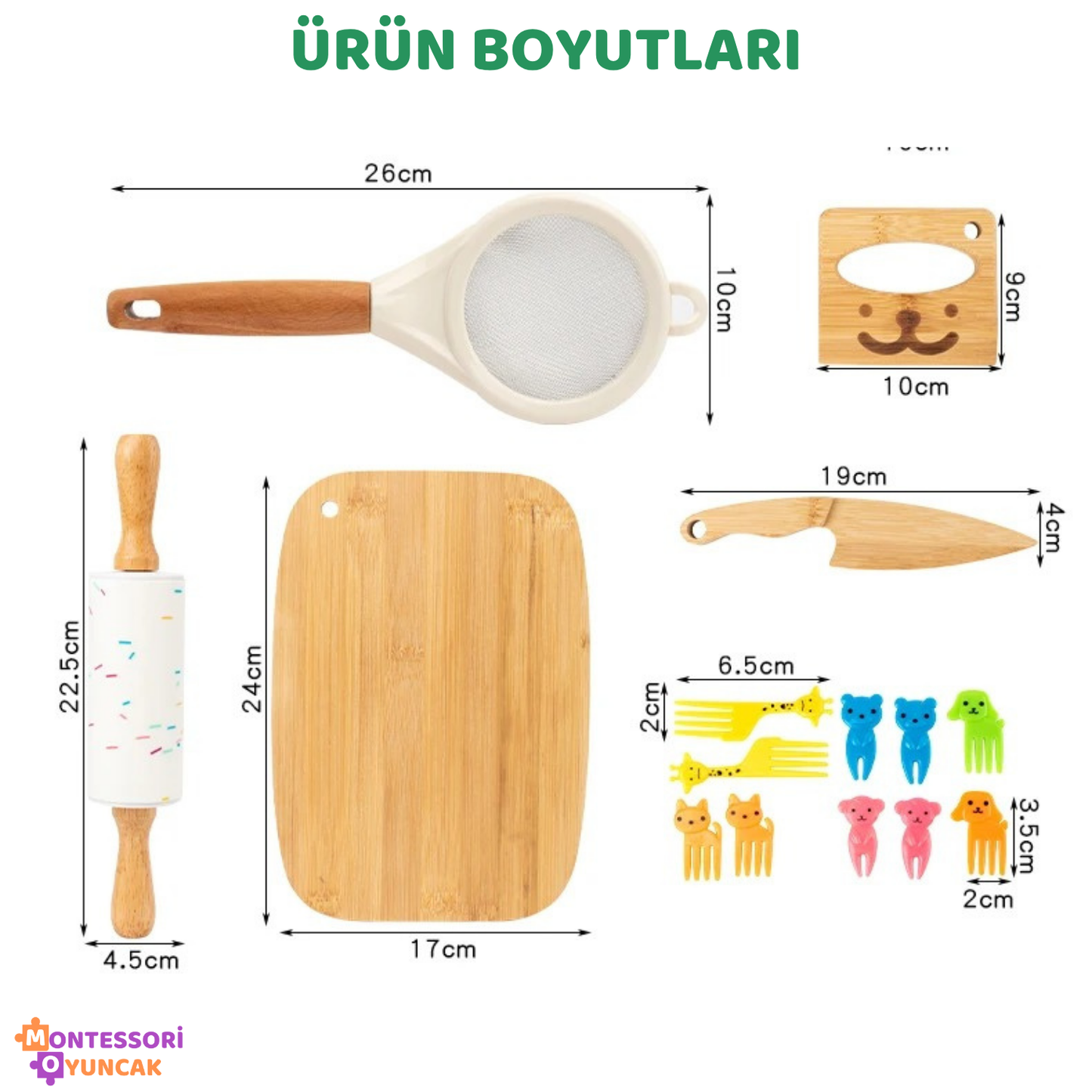Montessori Ahşap Mutfak Seti