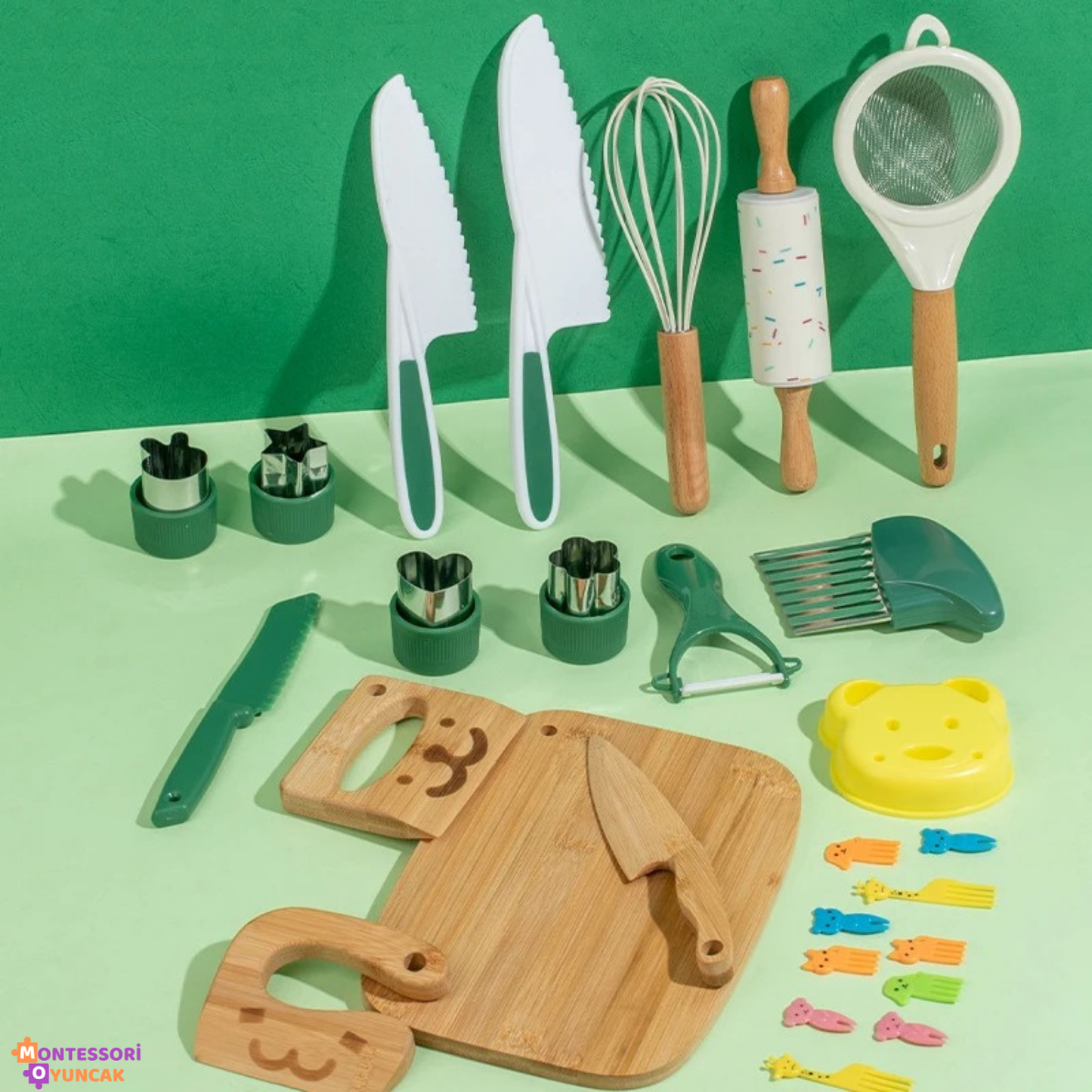 Montessori Ahşap Mutfak Seti
