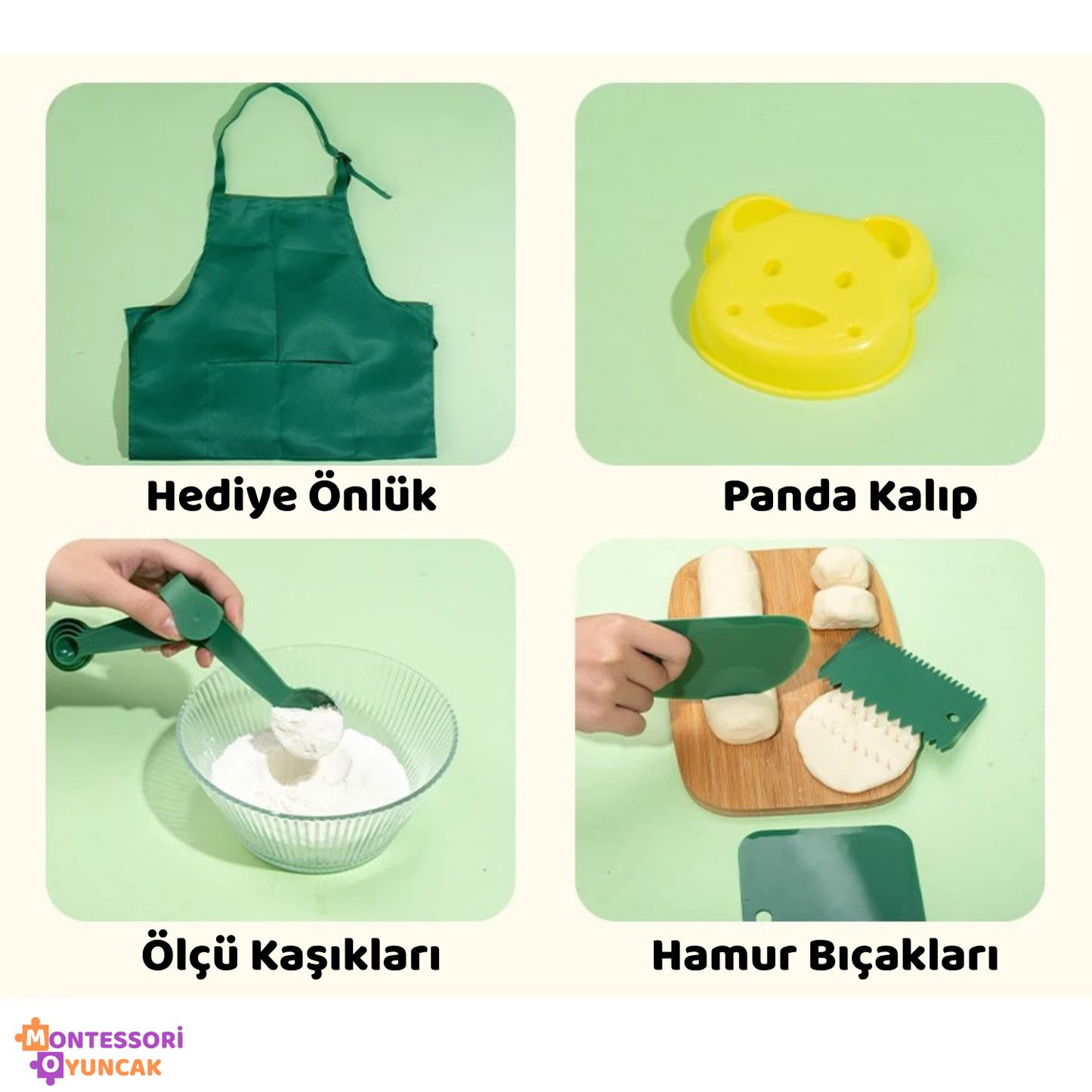 Montessori Ahşap Mutfak Seti