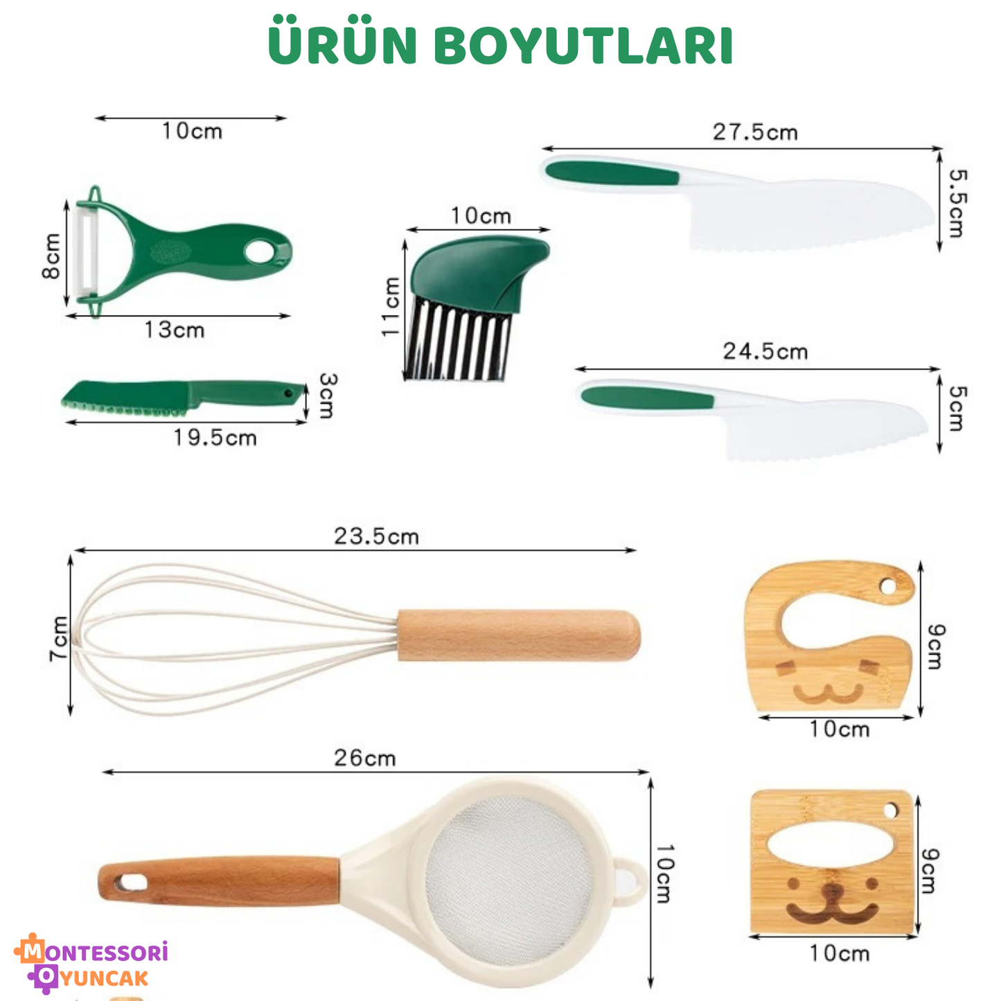 Montessori Ahşap Mutfak Seti